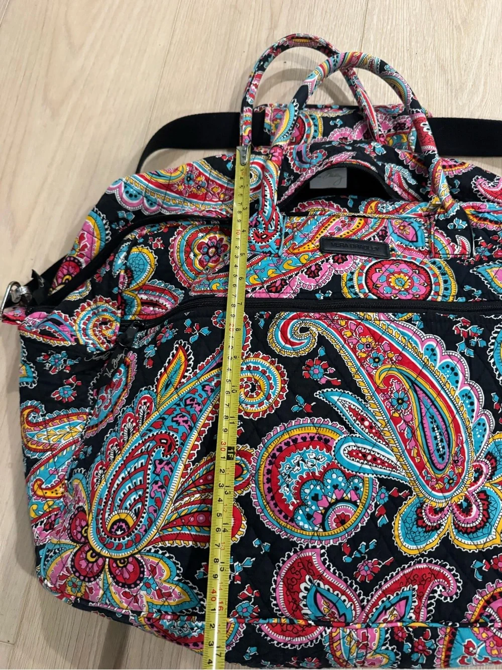 Vera Bradley Grand Traveler Parisian Paisley Quilted Travel Tote Bag